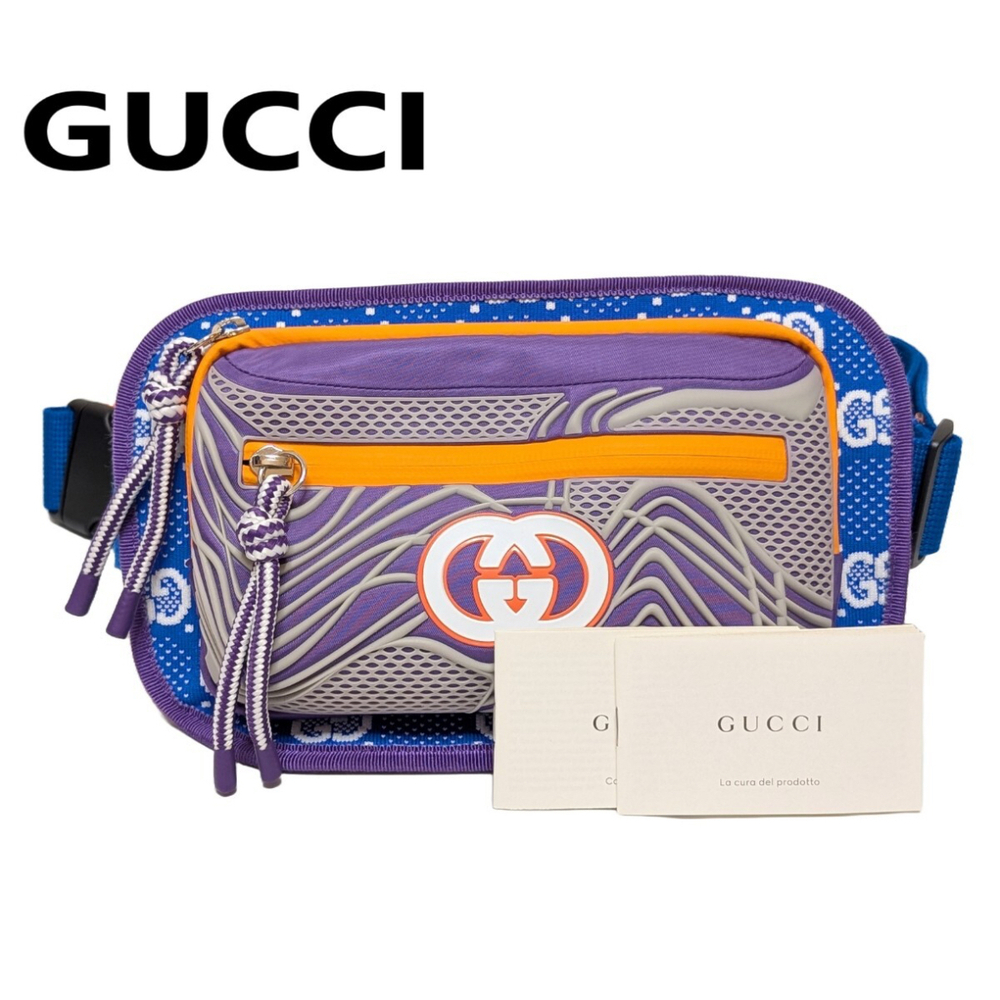 GUCCI body bag belt waist GG big backpack shoulder handbag